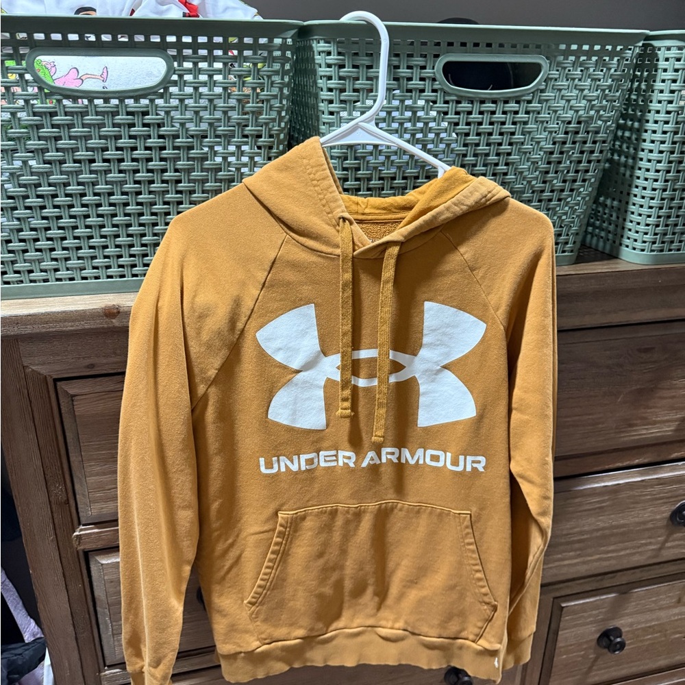 Under Armour Golden Hoodie with White Logo